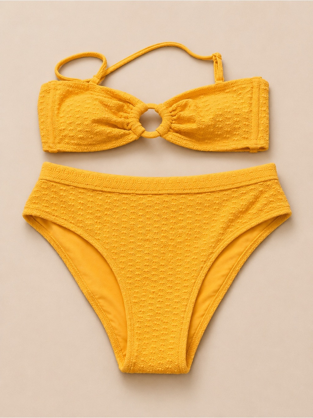 Roxy haliewa Bandeau top and high waist bikini bottoms- NWT ✨
